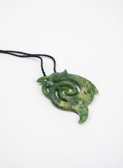 Pounamu Koru Pepe Pendant