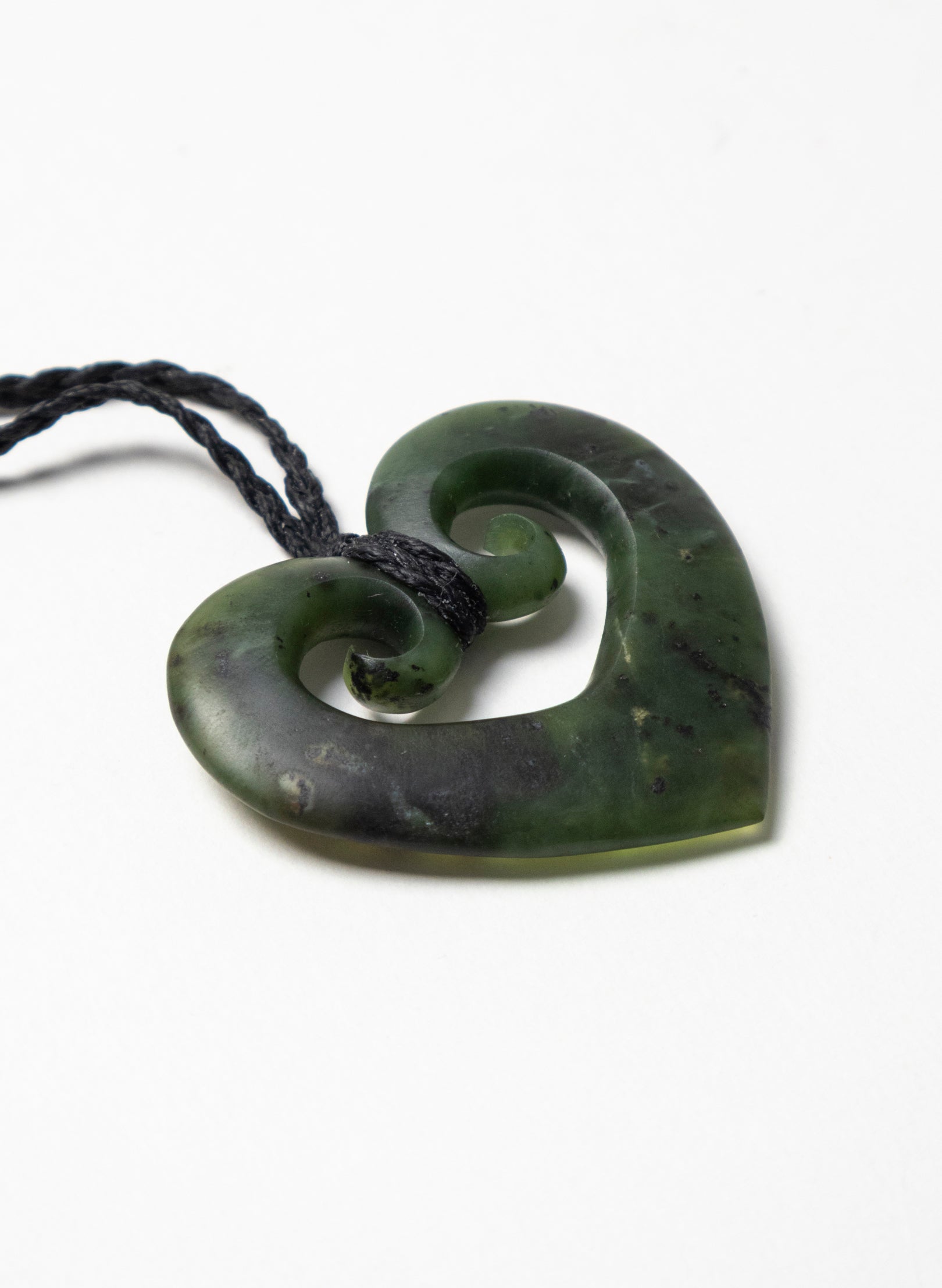 Koru Heart Pounamu Pendant