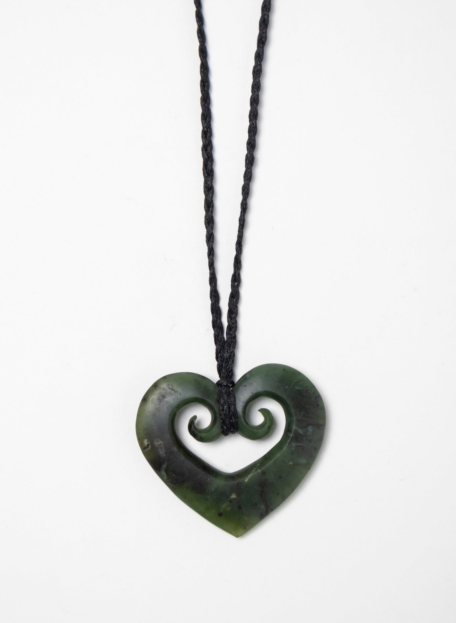 Koru Heart Pounamu Pendant