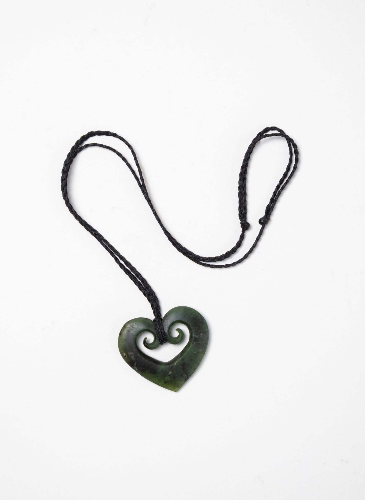 Koru Heart Pounamu Pendant