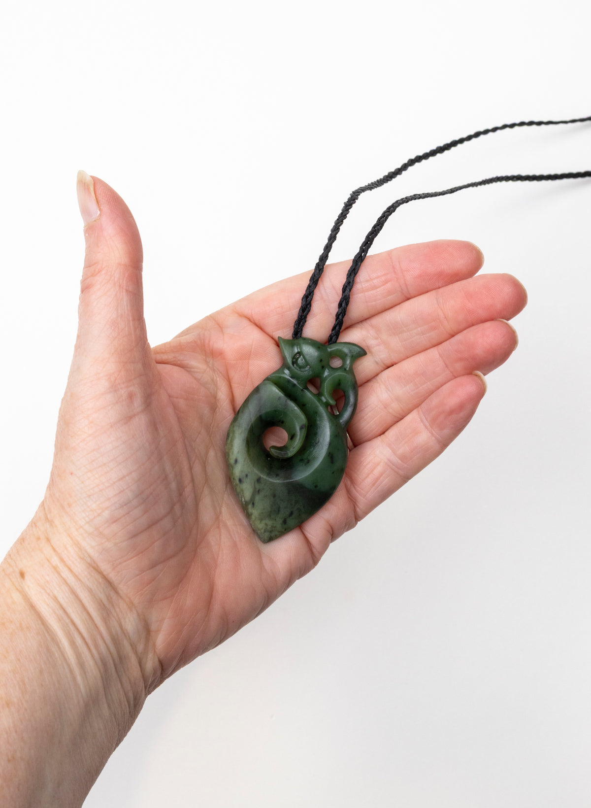 Mania Hei Matau Pounamu Pendant