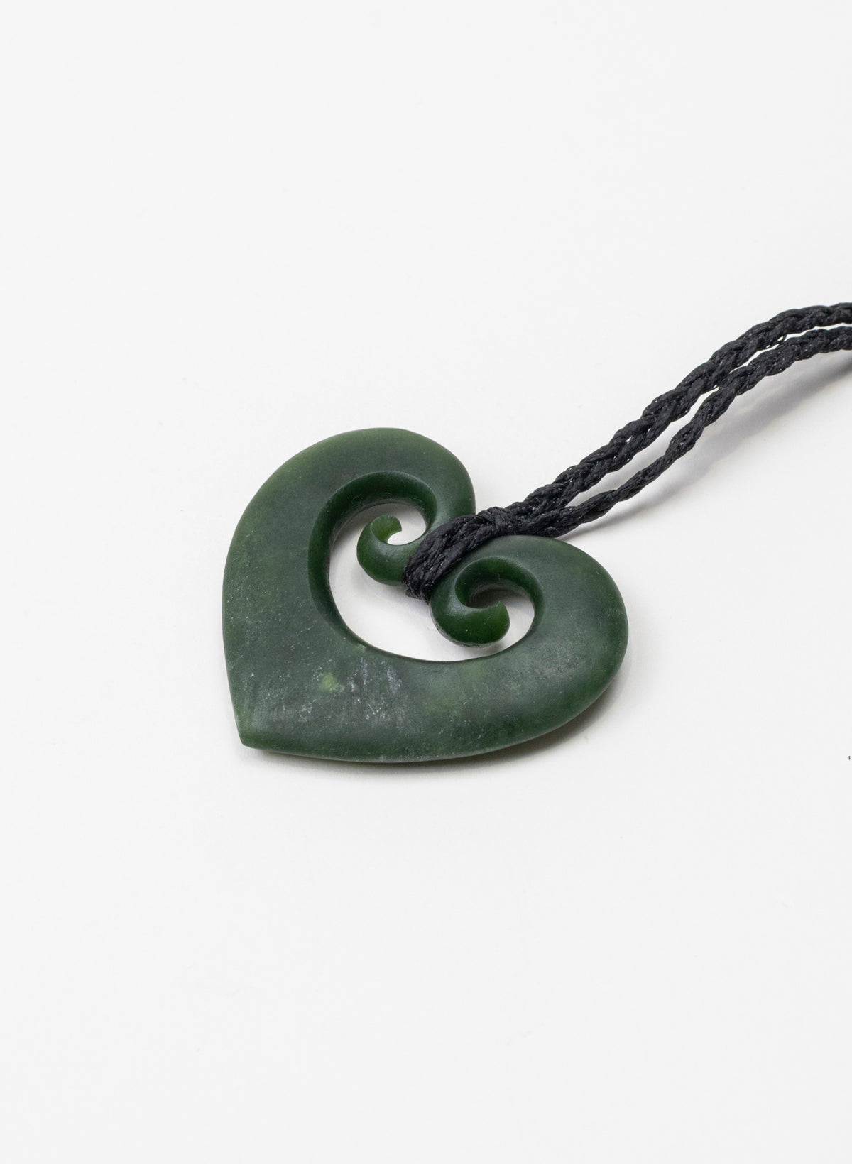 Koru Heart Pounamu Pendant