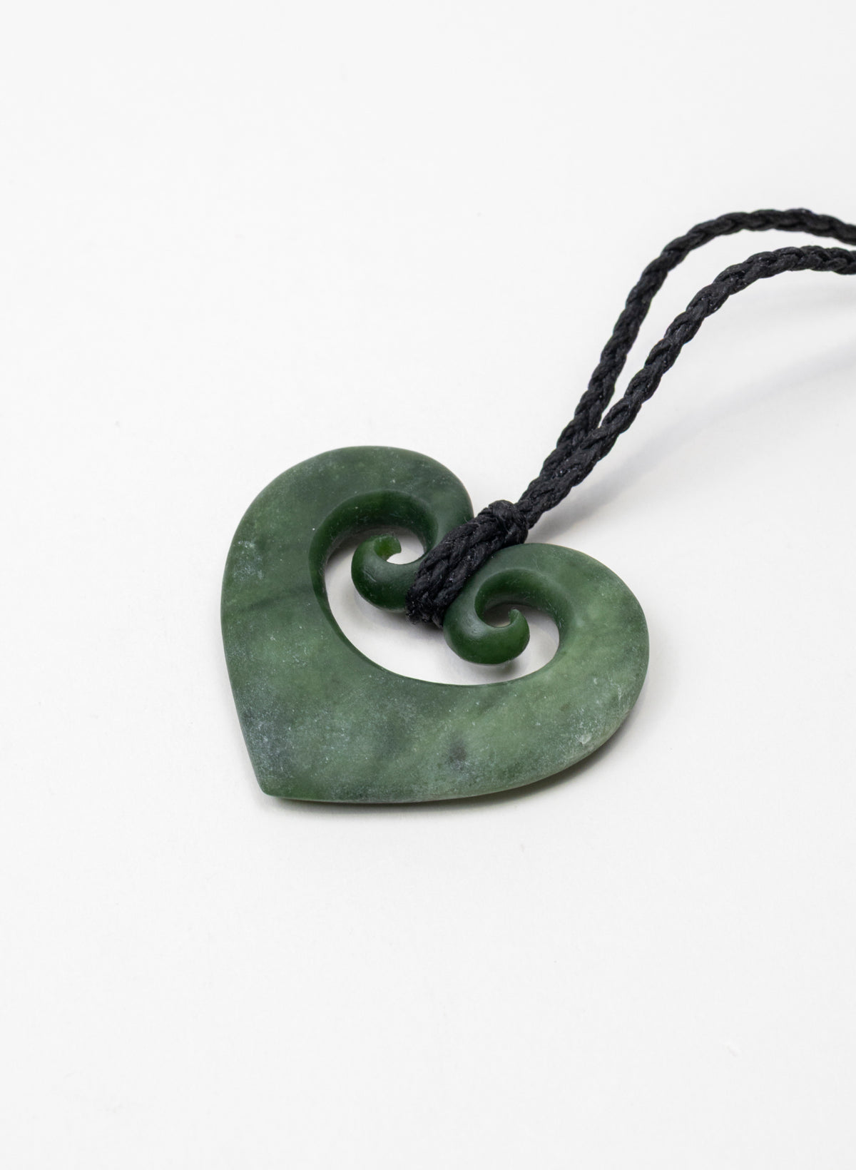 Koru Heart Pounamu Pendant