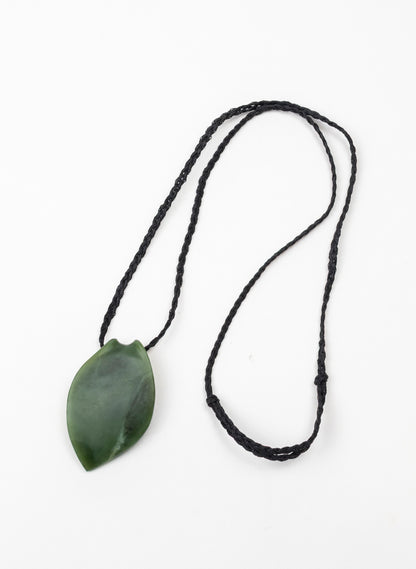 Leaf Shaped Pounamu Pendant