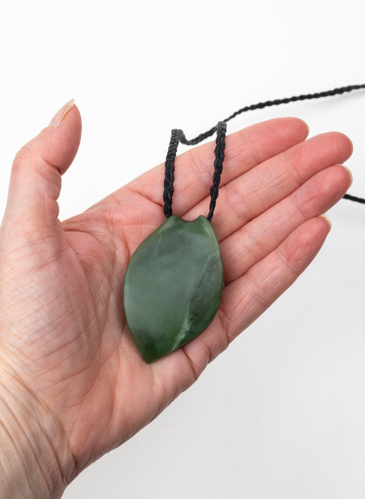 Leaf Shaped Pounamu Pendant