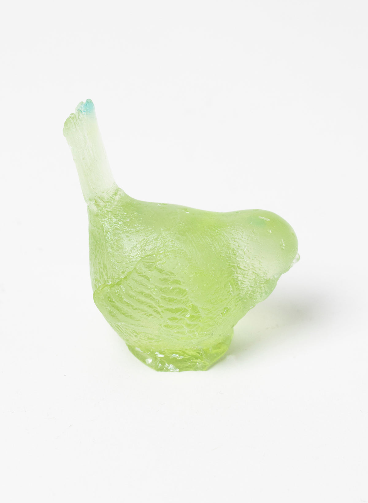 Pale Olive Glass Bird