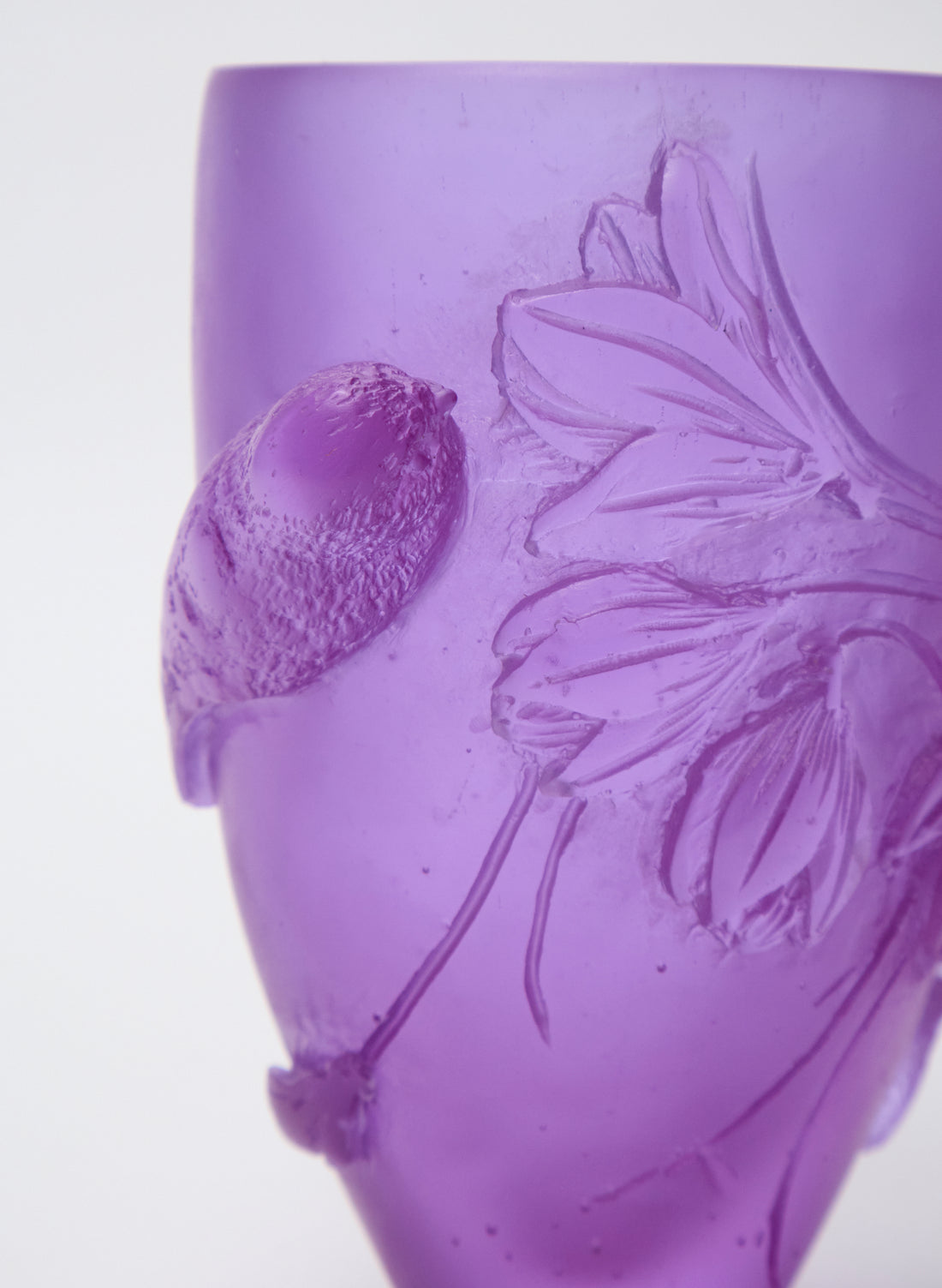 Fuschia &amp; Bird Vessel - Small