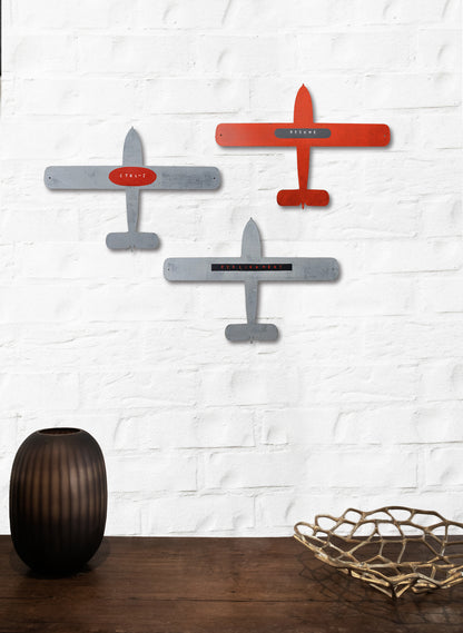 CTRL-Z Wooden Plane - Grey