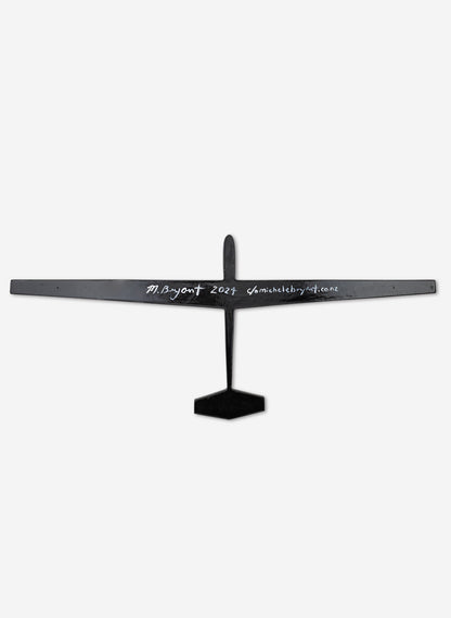 Large Black Resin Glider