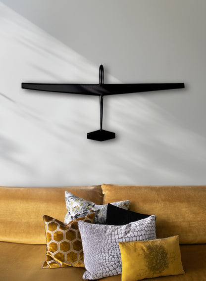 Large Black Resin Glider