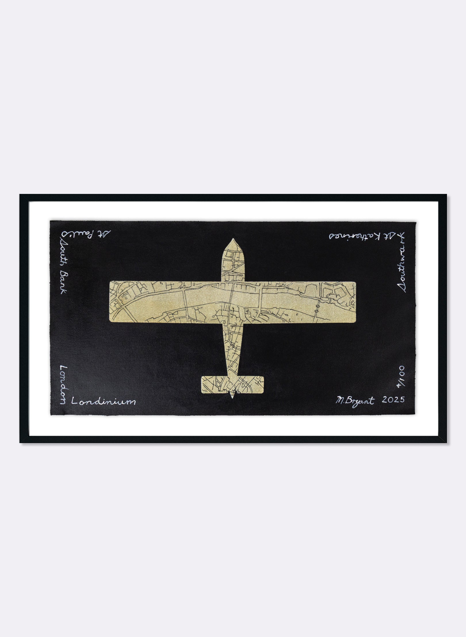 Map Plane London Londinium 4/100