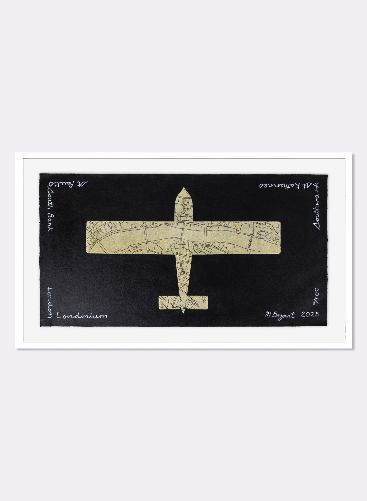 Map Plane London Londinium 4/100