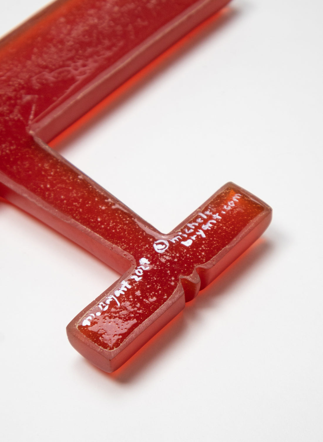 Red Resin Plane Square Tips