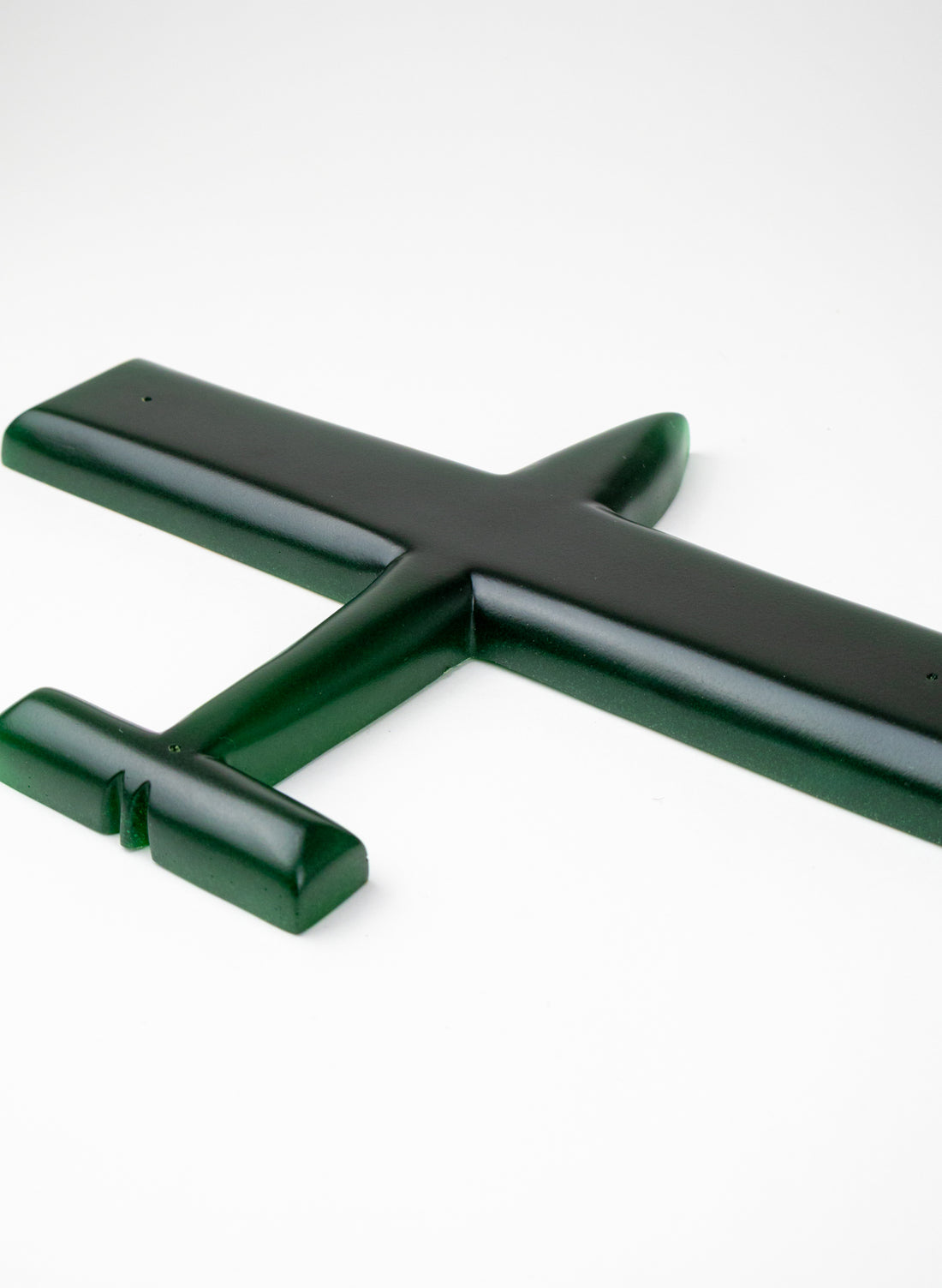 Green Resin Plane Square Tips