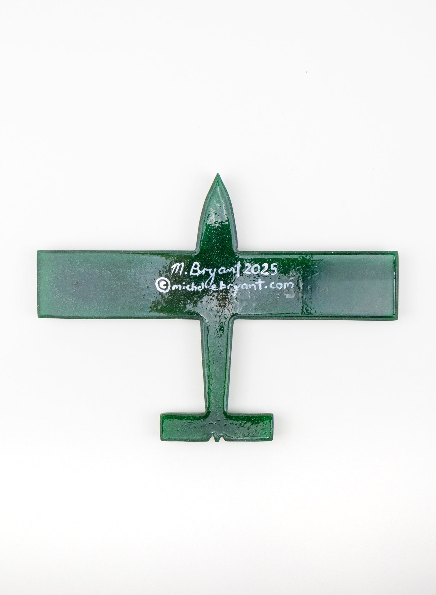 Green Resin Plane Square Tips