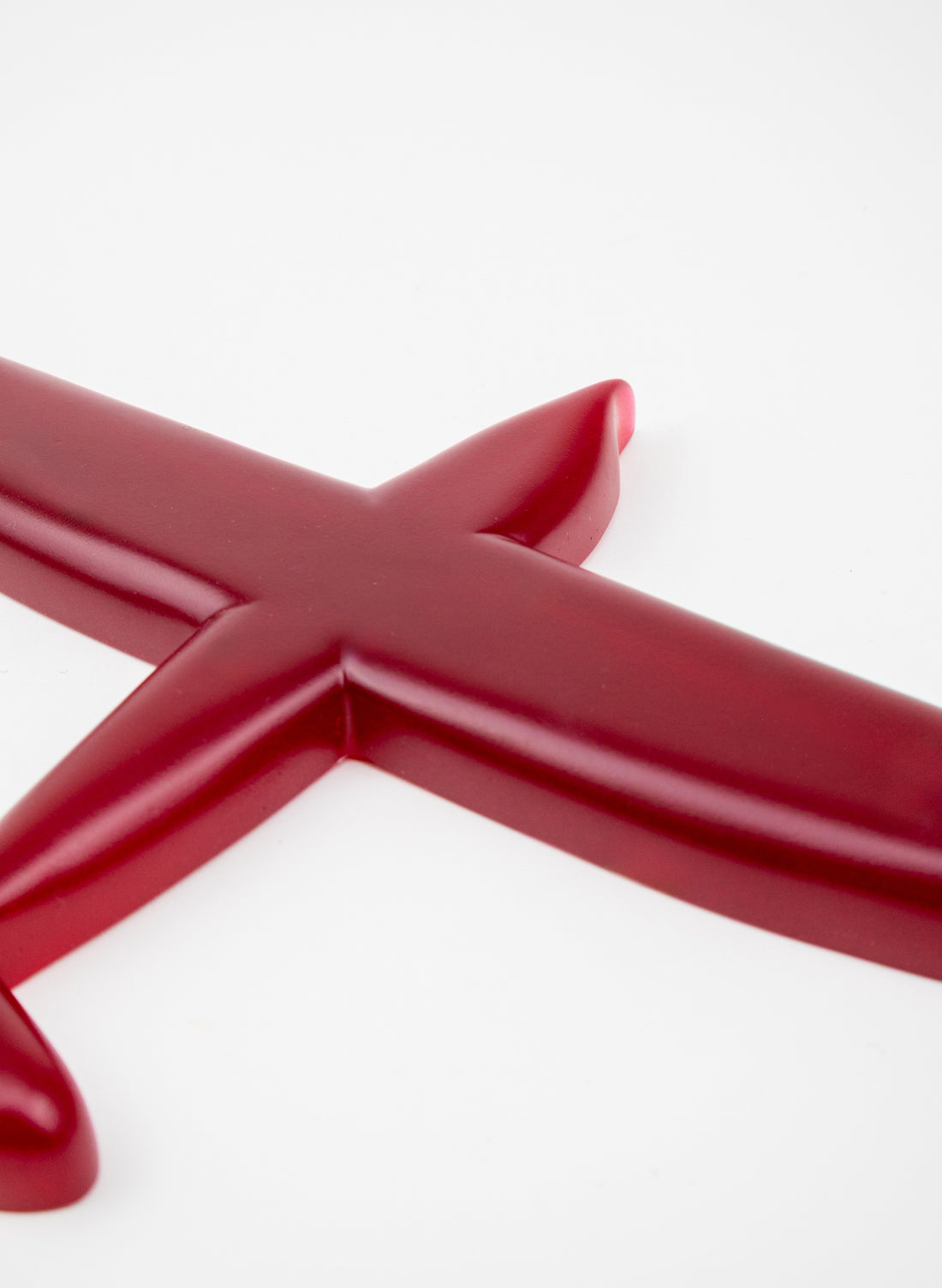 Red Resin Plane Spitfire