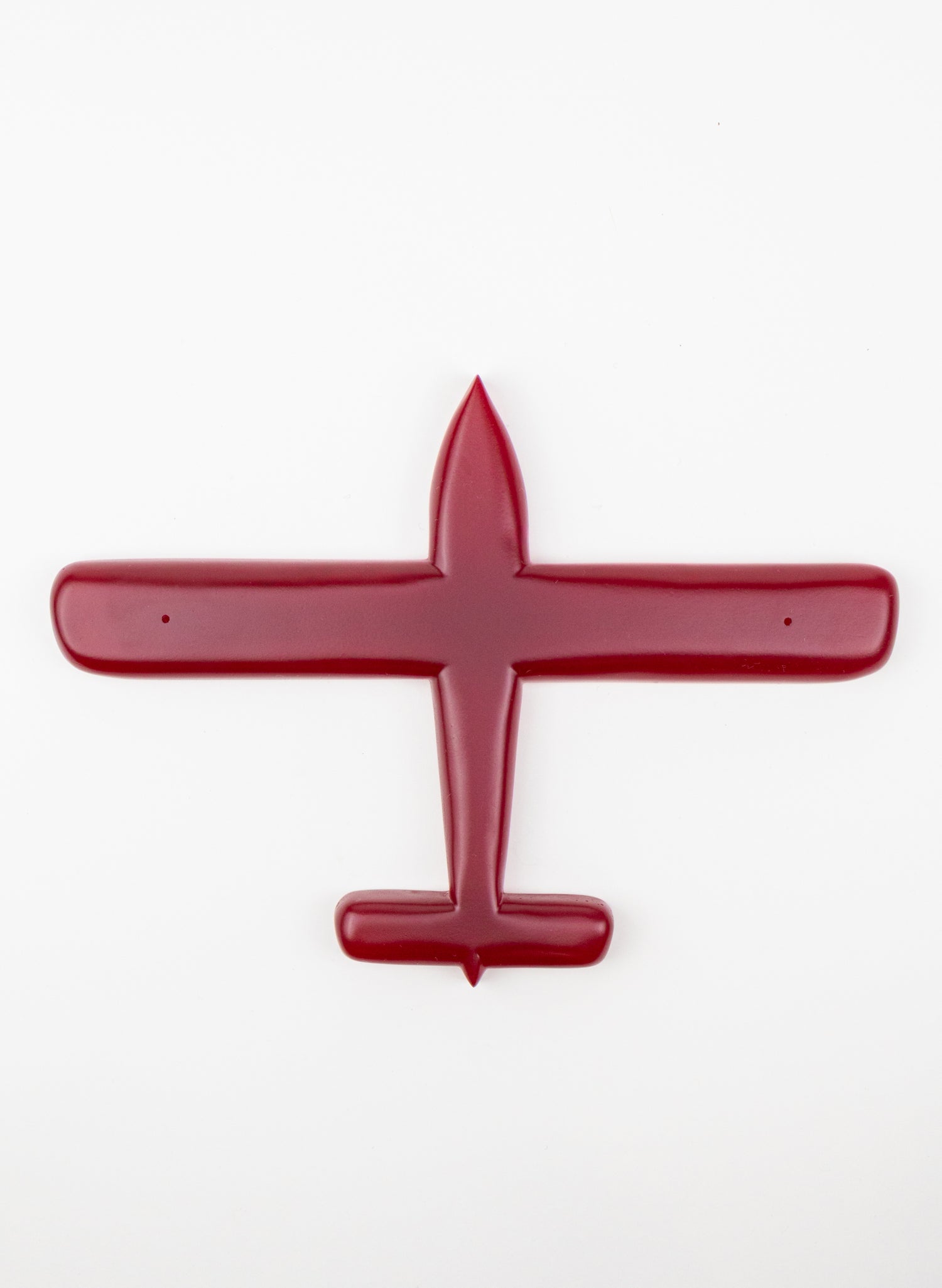 Red Resin Plane Oval Wing
