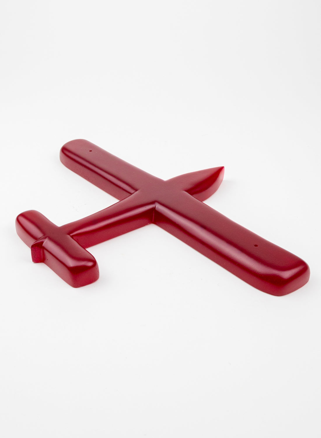 Red Resin Plane Oval Wing