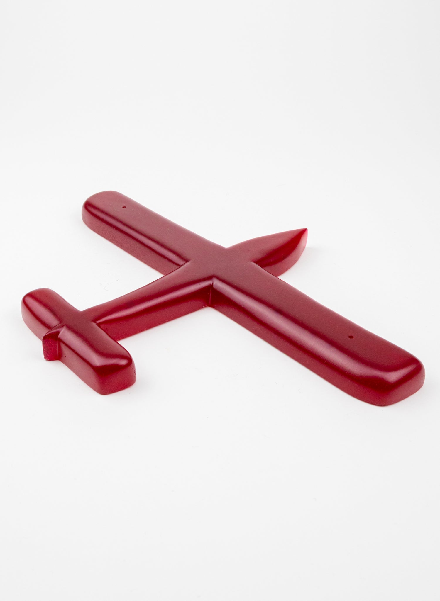 Red Resin Plane Oval Wing