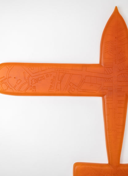 Orange Sculpture Plane Auckland