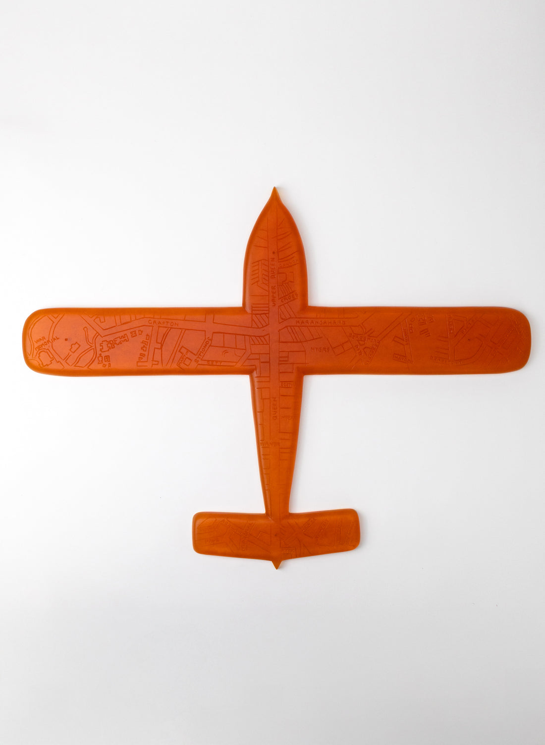 Orange Sculpture Plane Auckland