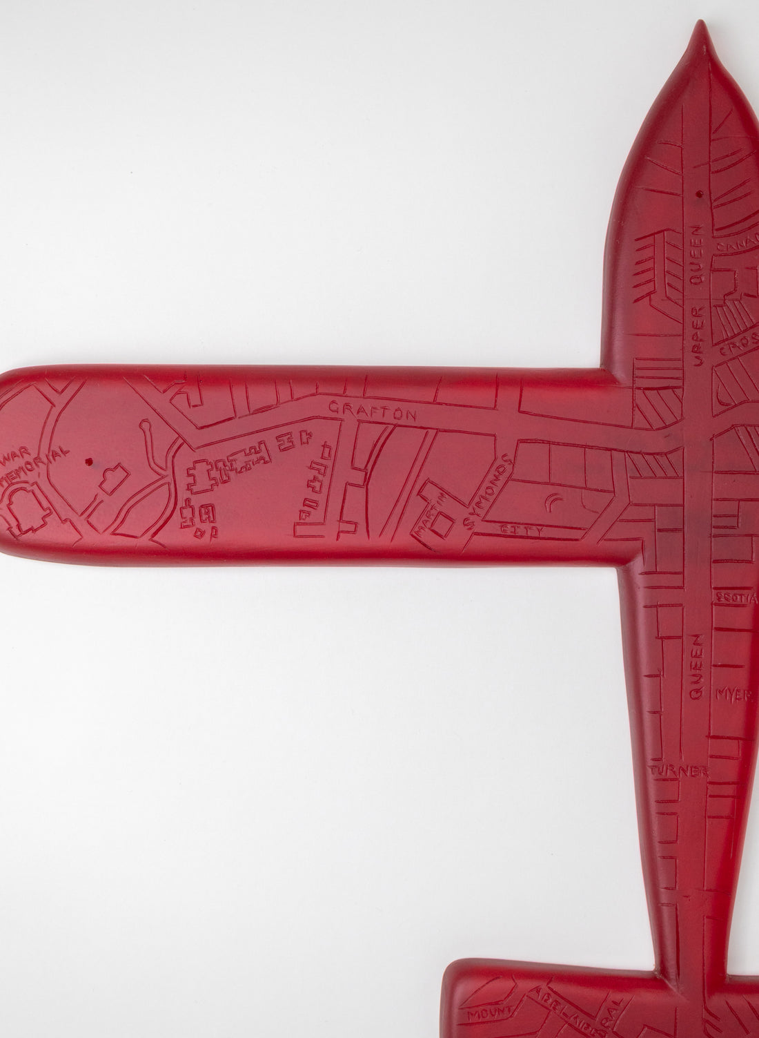 Red Sculpture Plane Auckland