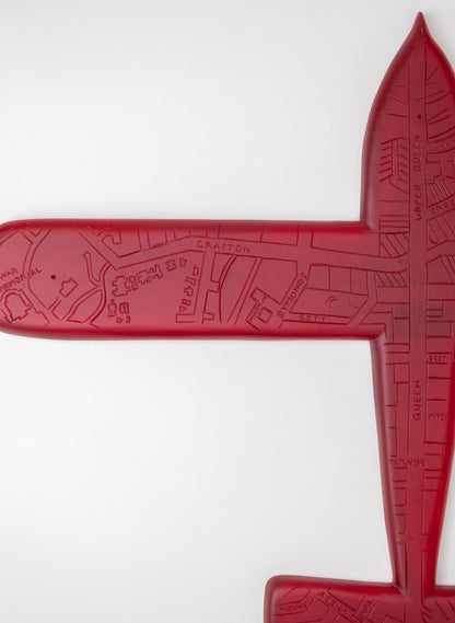 Red Sculpture Plane Auckland