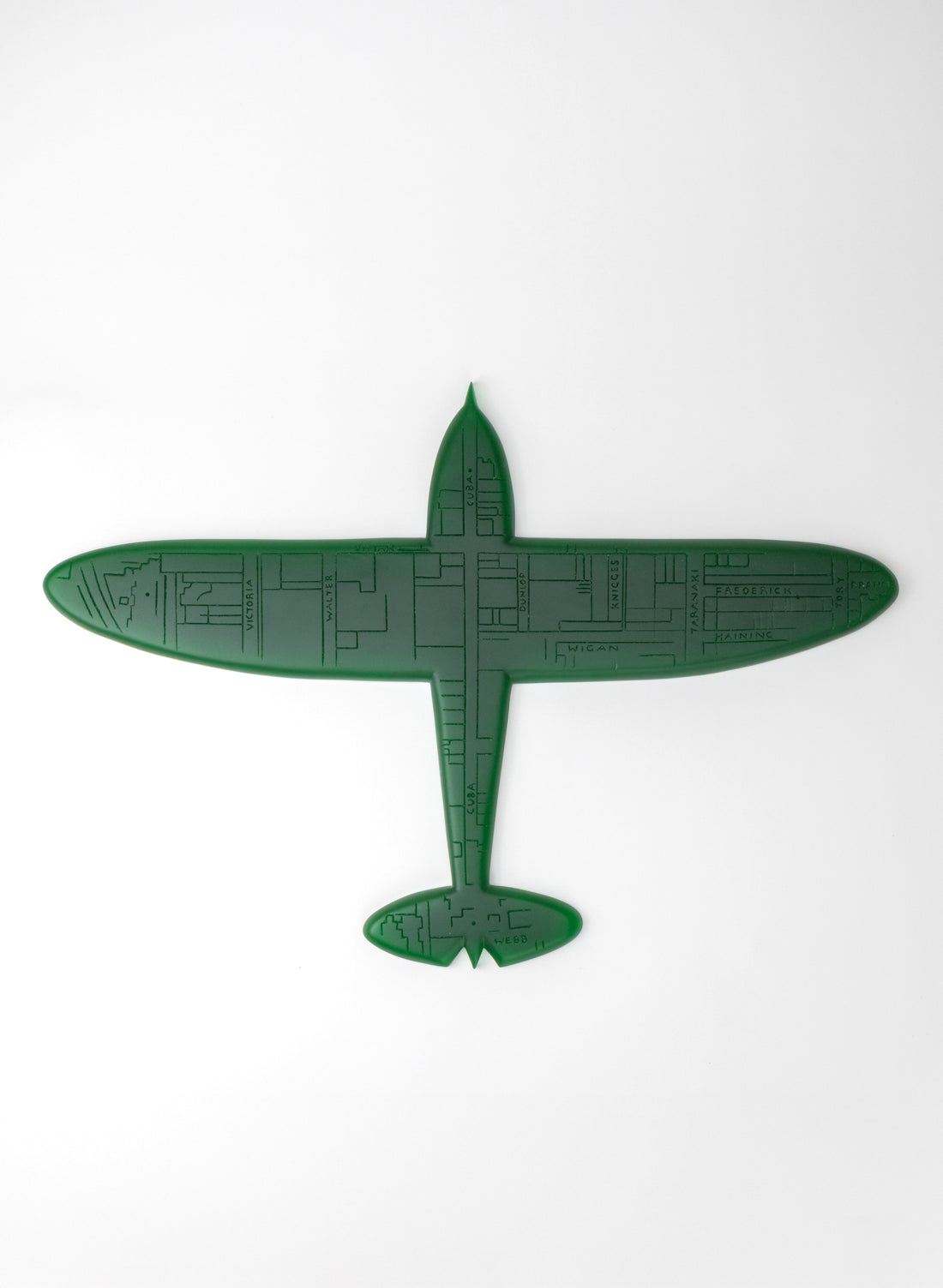 Green Sculpture Plane Auckland