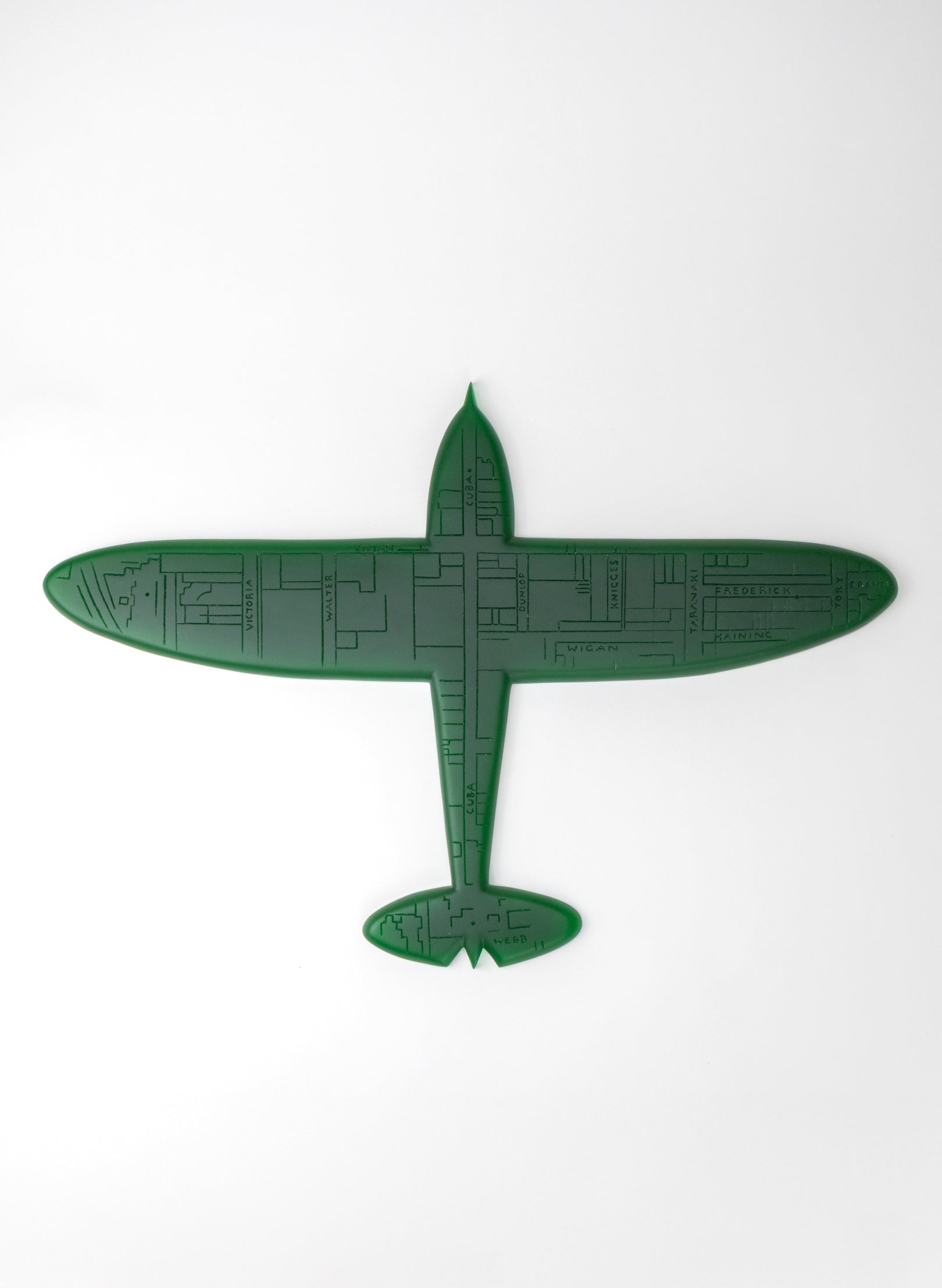 Green Sculpture Plane Auckland