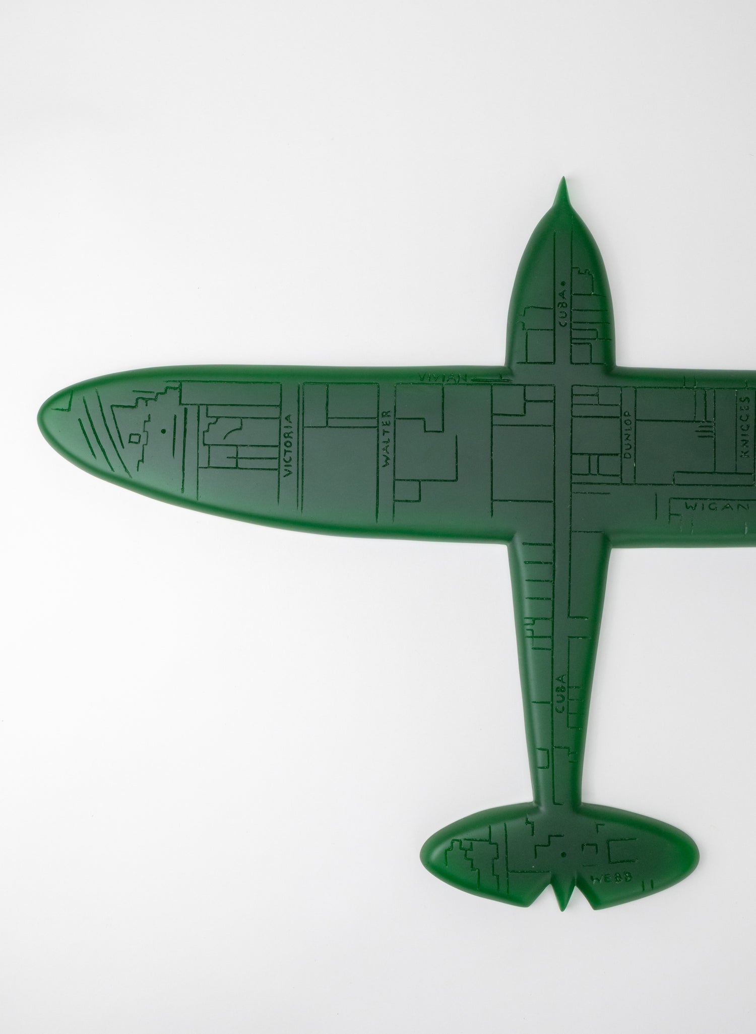Green Sculpture Plane Auckland