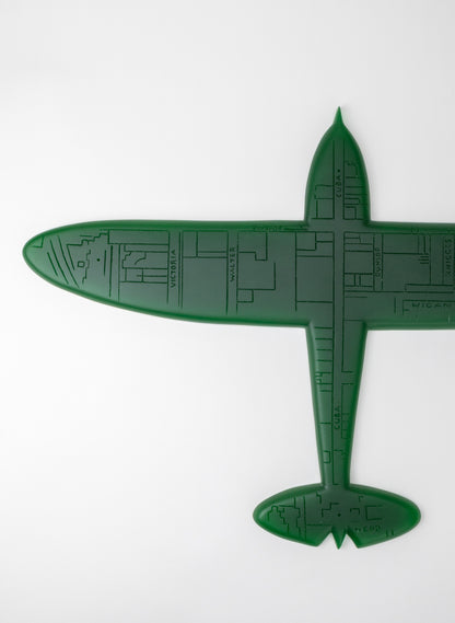 Green Sculpture Plane Auckland