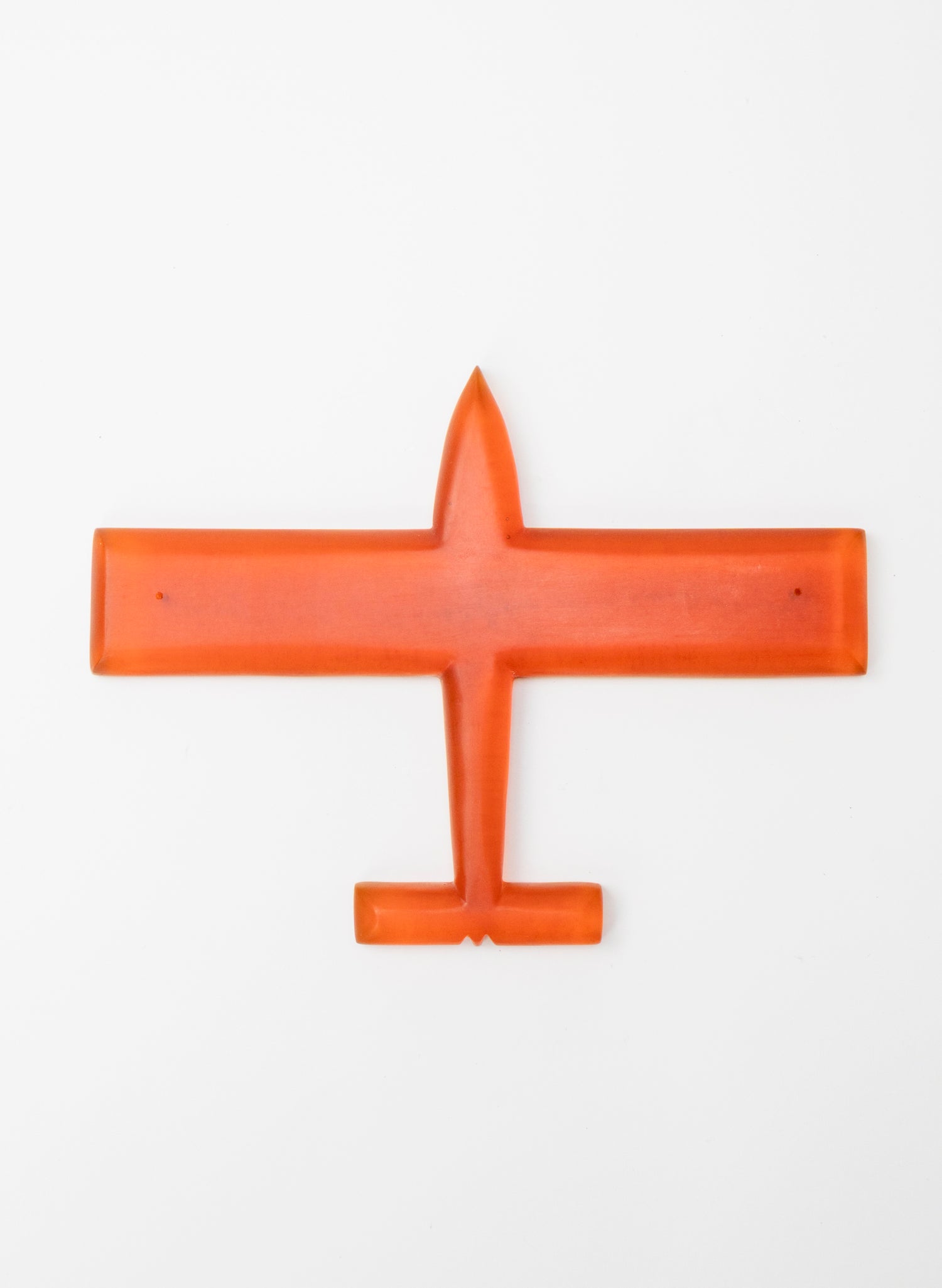 Orange Resin Plane Square Tips