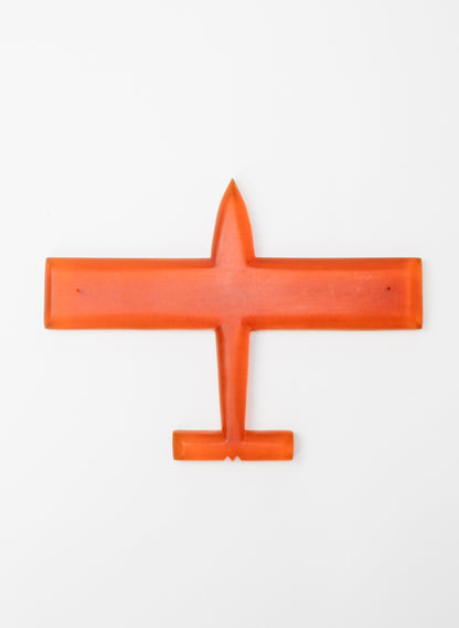 Orange Resin Plane Square Tips
