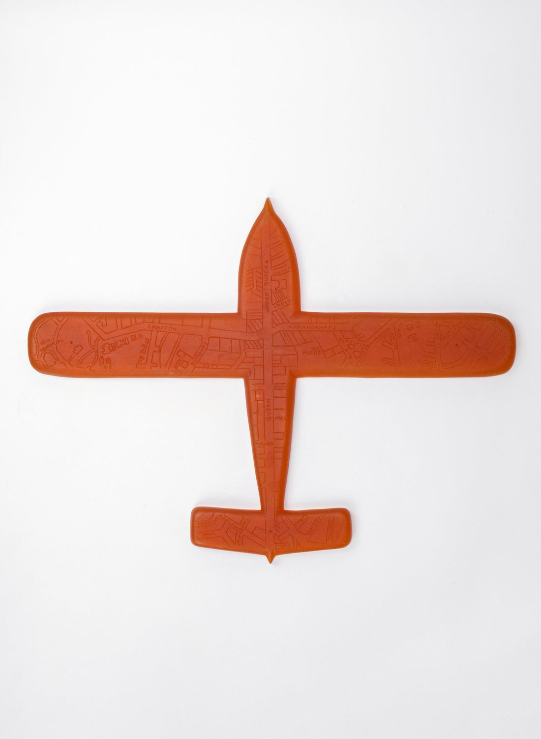 Orange Sculpture Plane Auckland