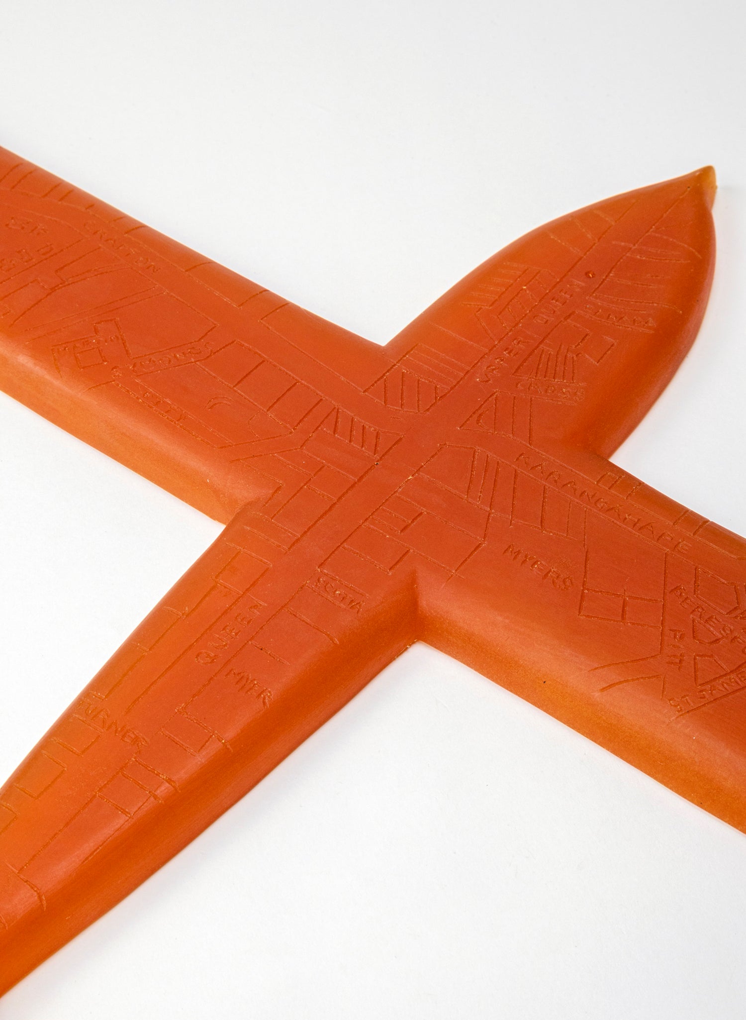 Orange Sculpture Plane Auckland