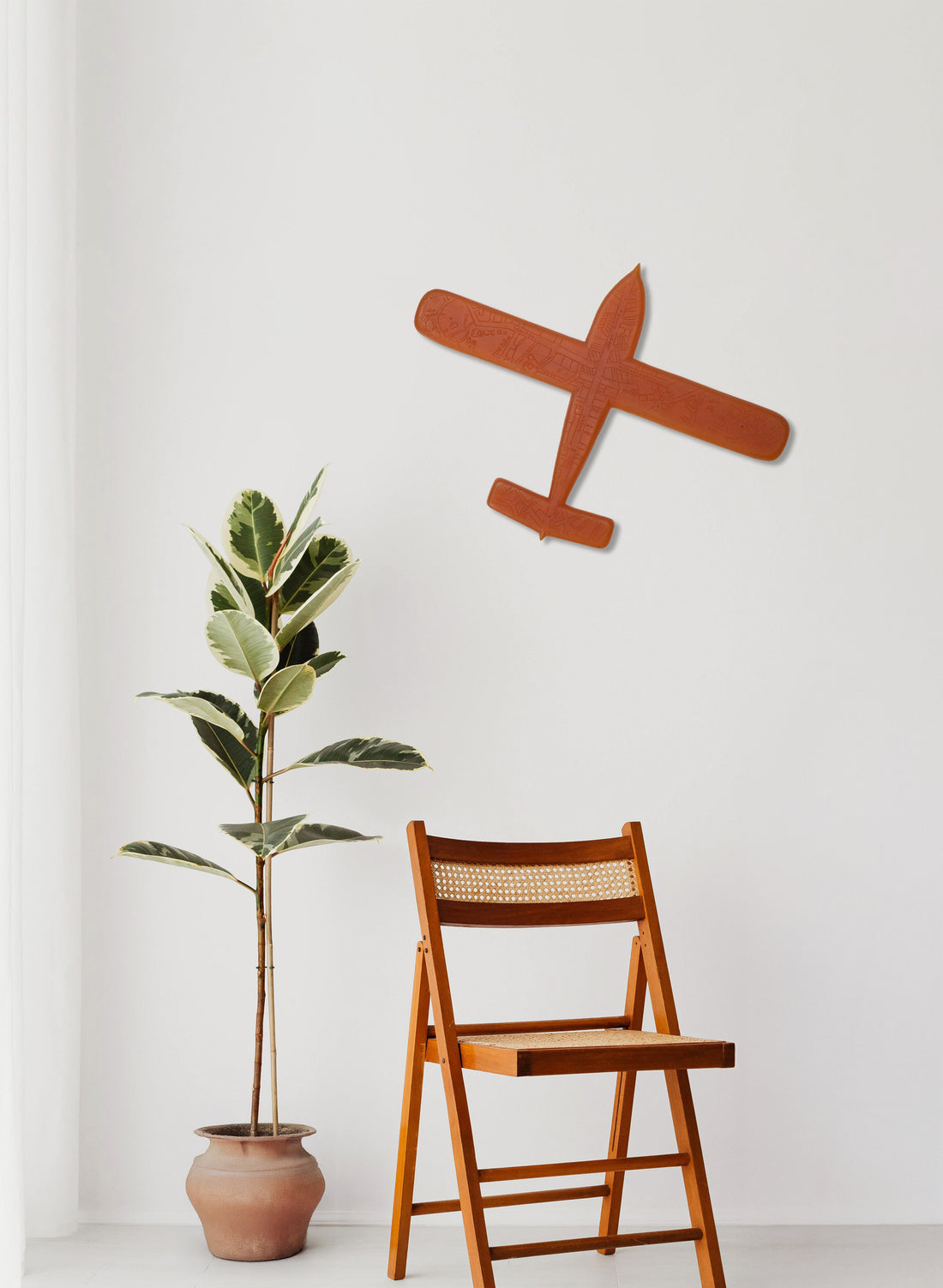 Orange Sculpture Plane Auckland