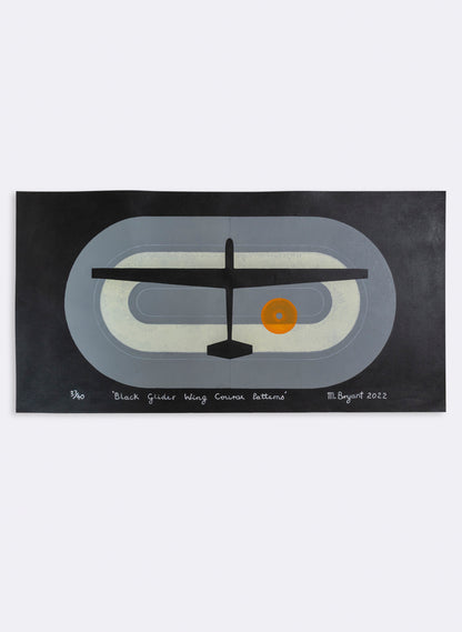 Black Glider Wing 37/40 - Unframed
