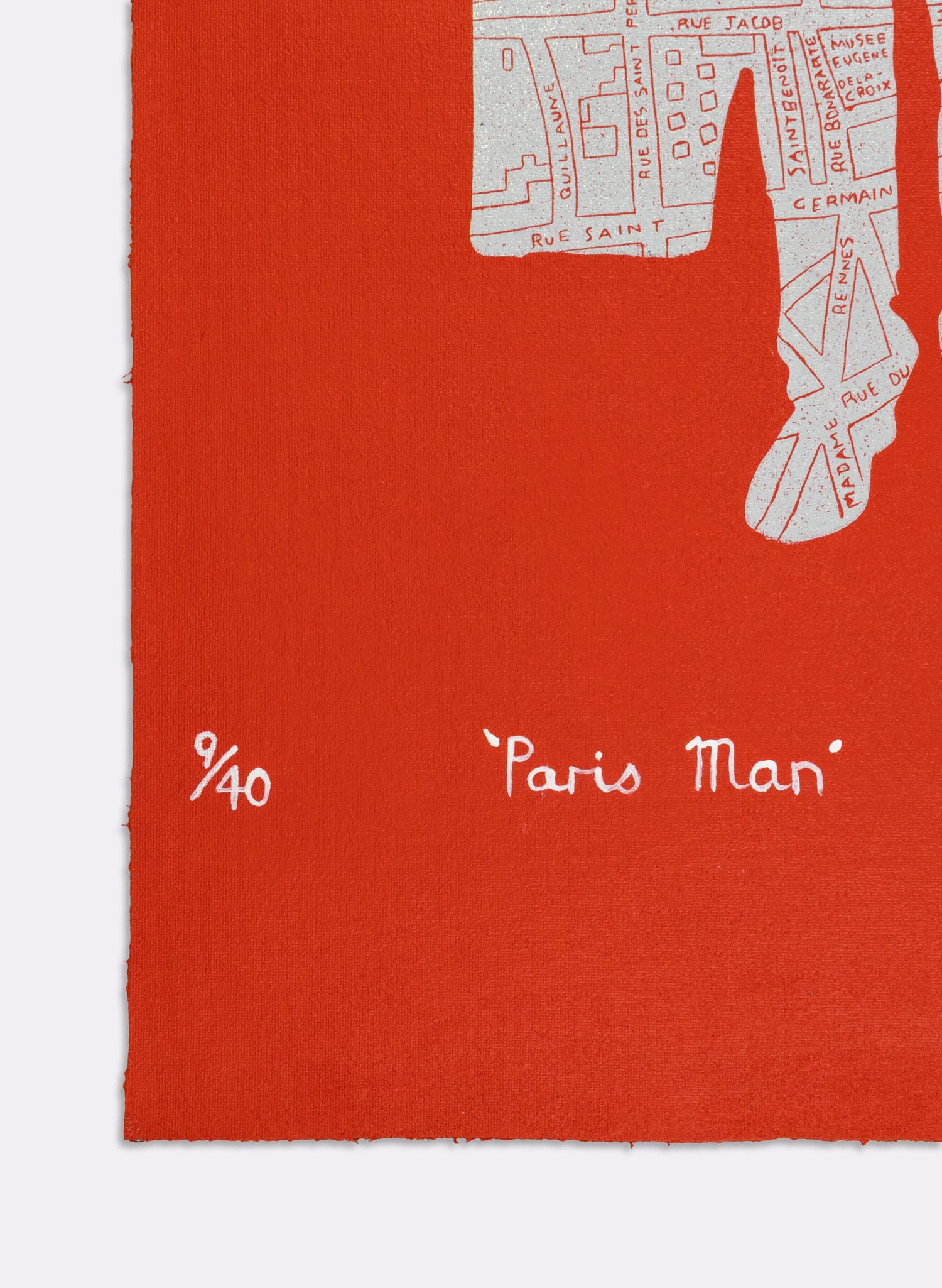 Paris Man on Canvas