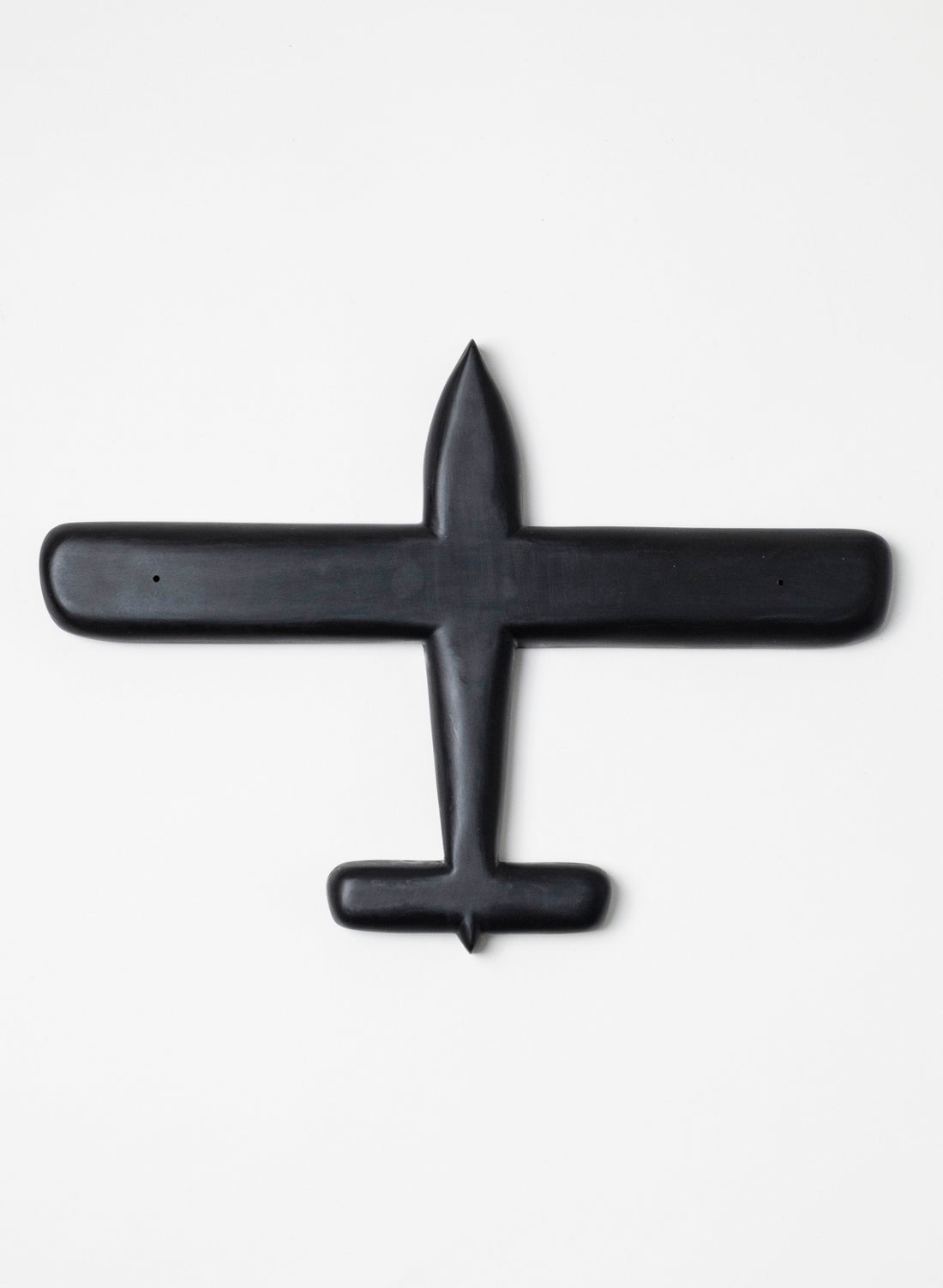 Black Oval Wing Resin Plane