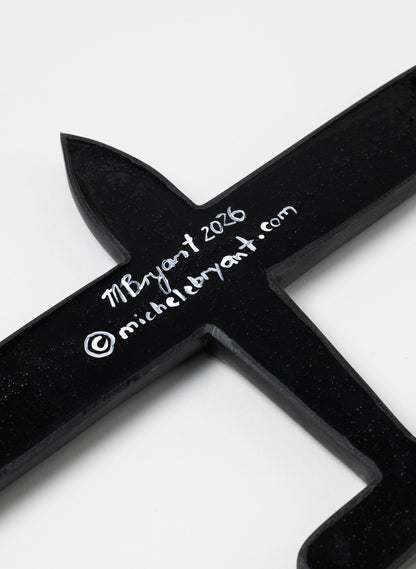 Black Oval Wing Resin Plane