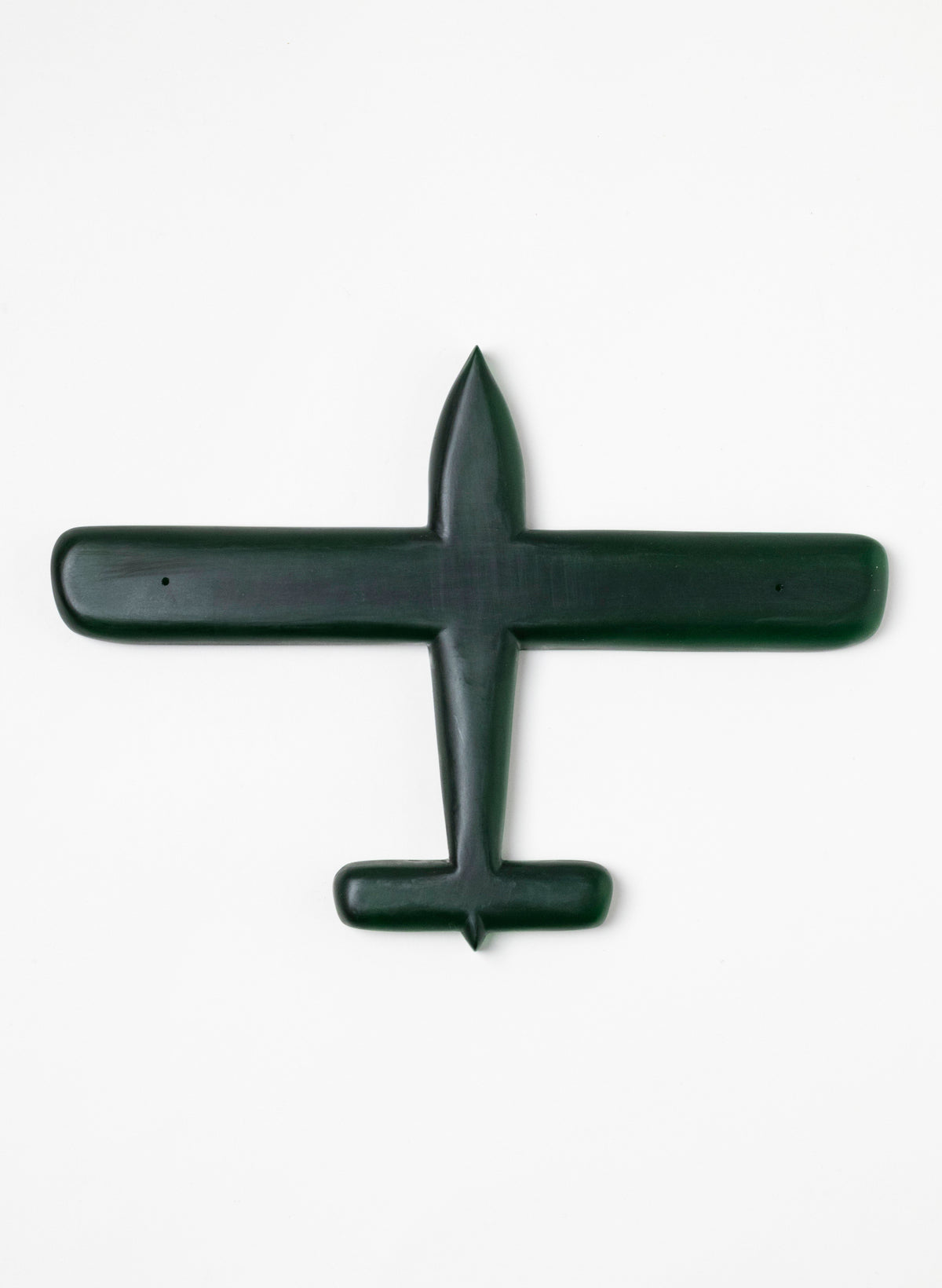 Green Oval Wing Resin Plane