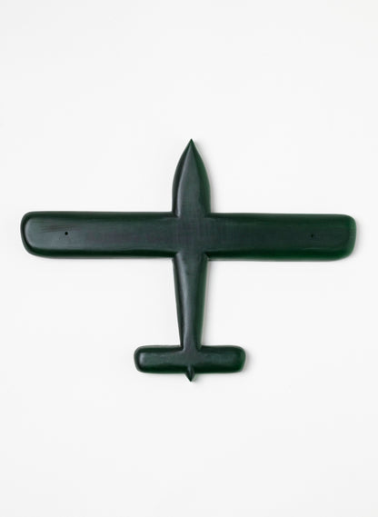 Green Oval Wing Resin Plane