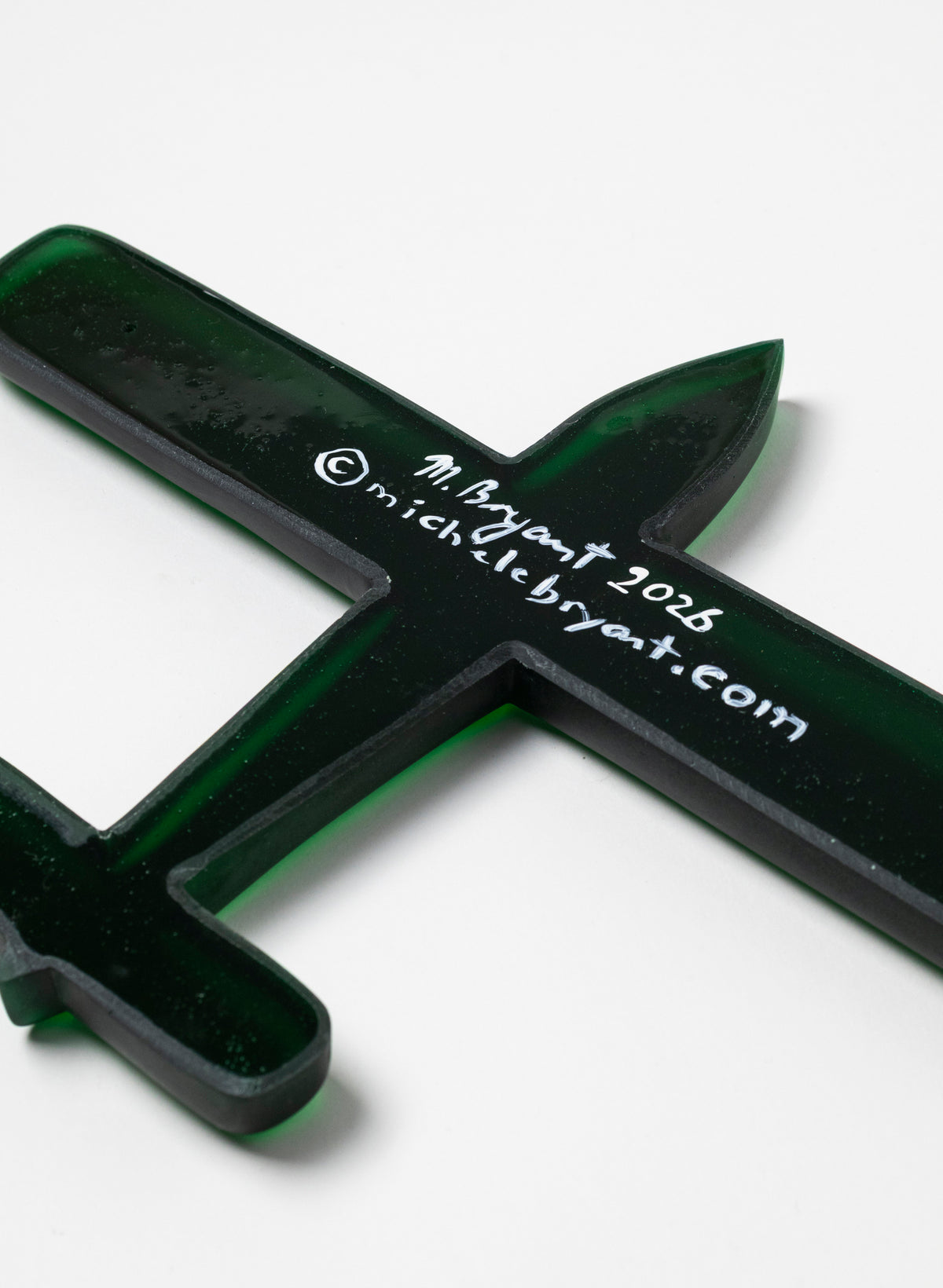 Green Oval Wing Resin Plane