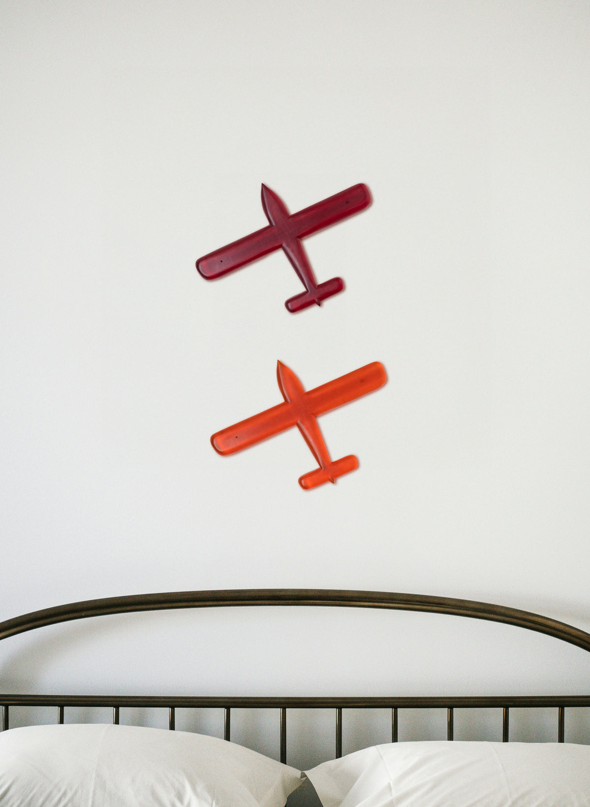 Orange Oval Wing Resin Plane