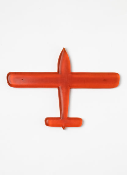 Orange Oval Wing Resin Plane