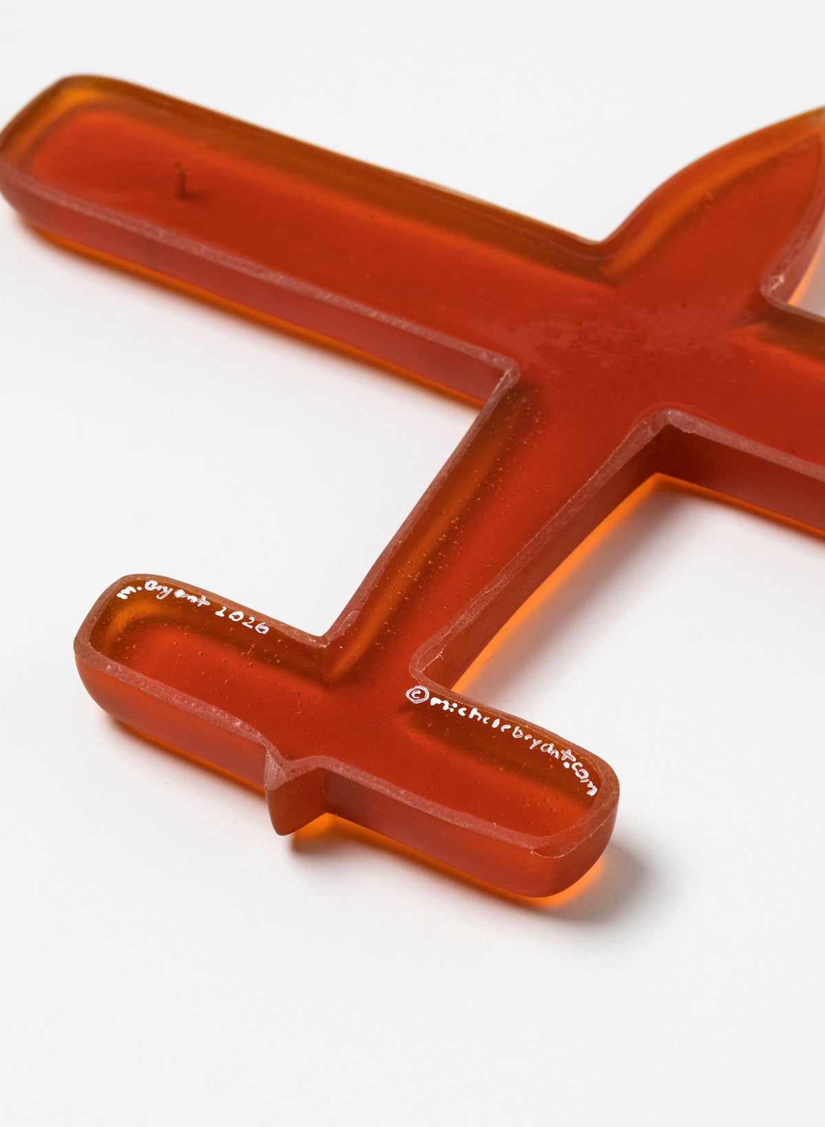 Orange Oval Wing Resin Plane
