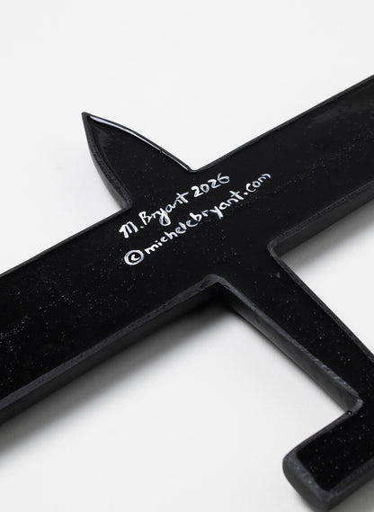 Black Square Wing Resin Plane