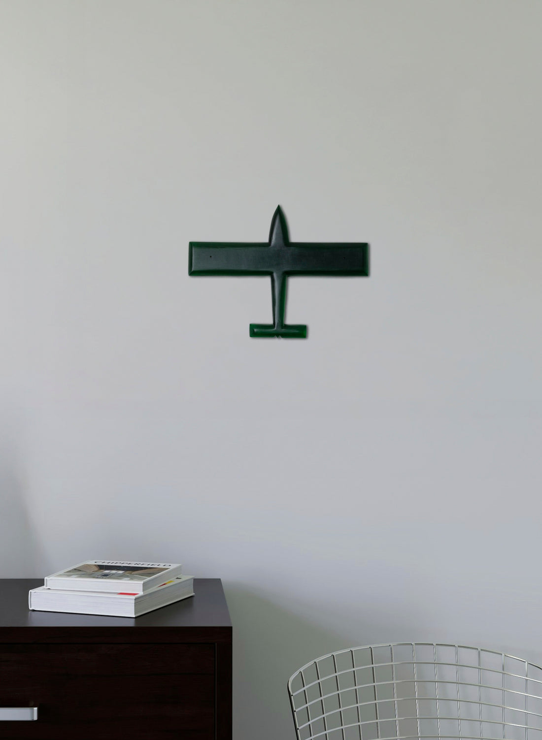 Green Square Wing Resin Plane