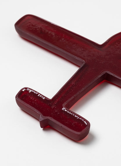 Red Oval Wing Resin Plane