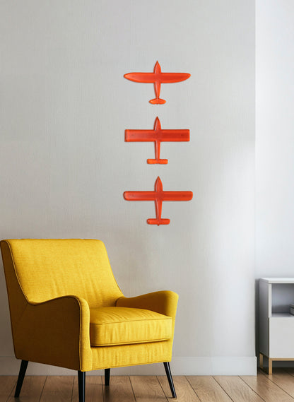 Orange Square Wing Resin Plane
